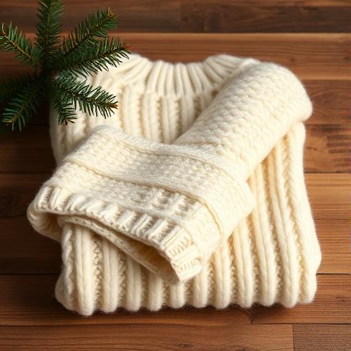 Chunky recycled wool sweater